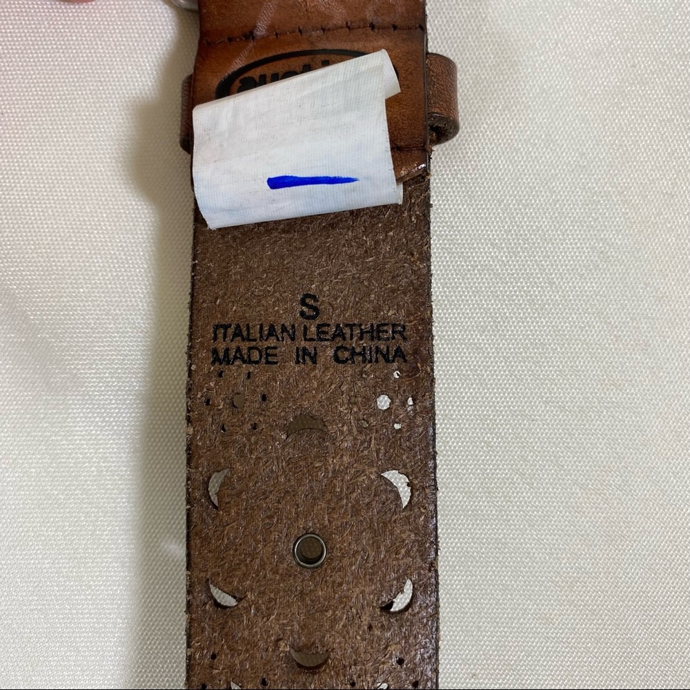 NWT Austin Italian Leather Small Belt leather Roses - Picture 3 of 4